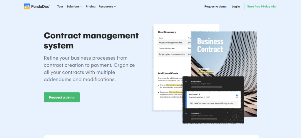 PandaDoc is considered the Best Contract Management Software Overall.