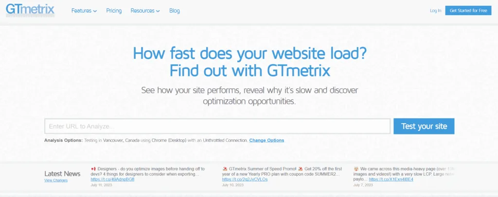 GTmetrix