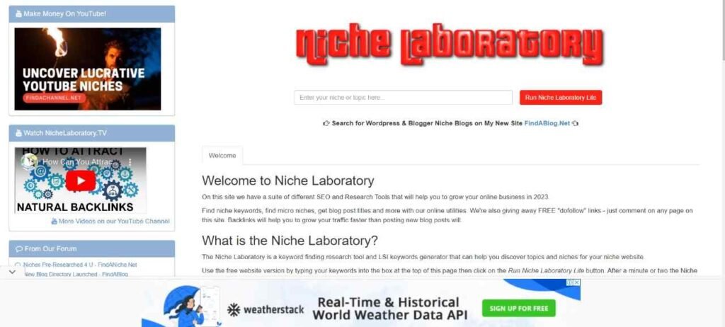 Niche Laboratory