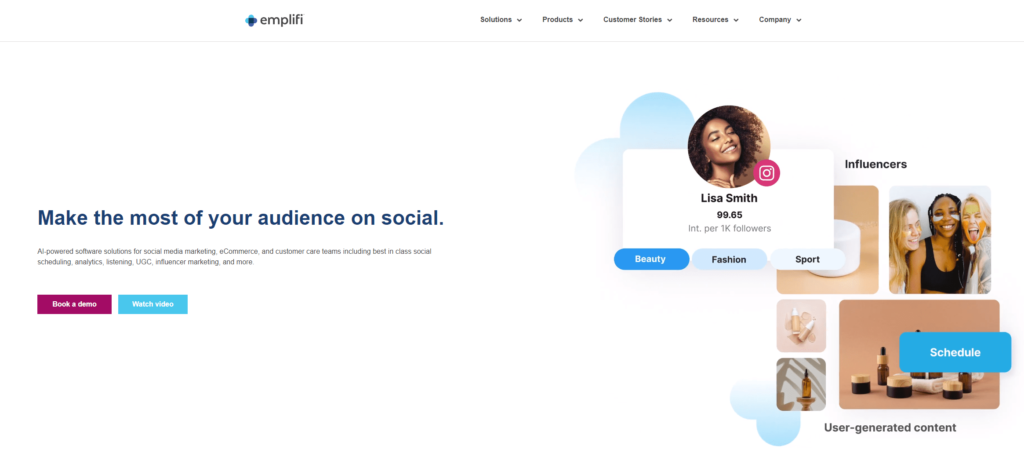 EmplifySuite  - social tool - pricing and homepage